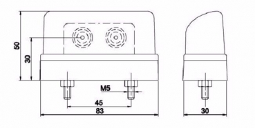 abmessungen kennzeichenleuchte 016/1led