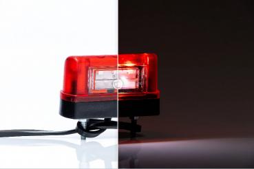 LED Kennzeichenleuchte mit Positionslicht und Kabel rot