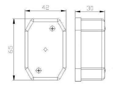 Begrenzungsleuchte abmessungen 001 C LED