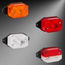 Anhänger Begrenzungsleuchte kurzer Halter 12V-24V gelb rot weiß oder rot/weiß